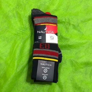 Nautica 5 Pair Crew Socks Bundle